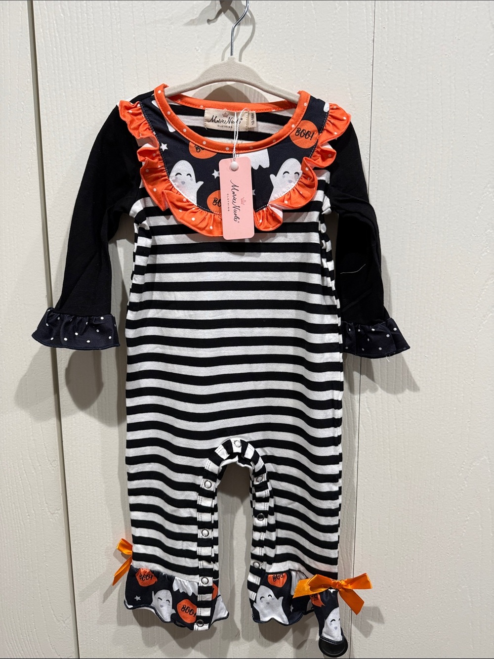 Marie Nicole Boutique Halloween One-Piece Sz 12-18 m  NWT